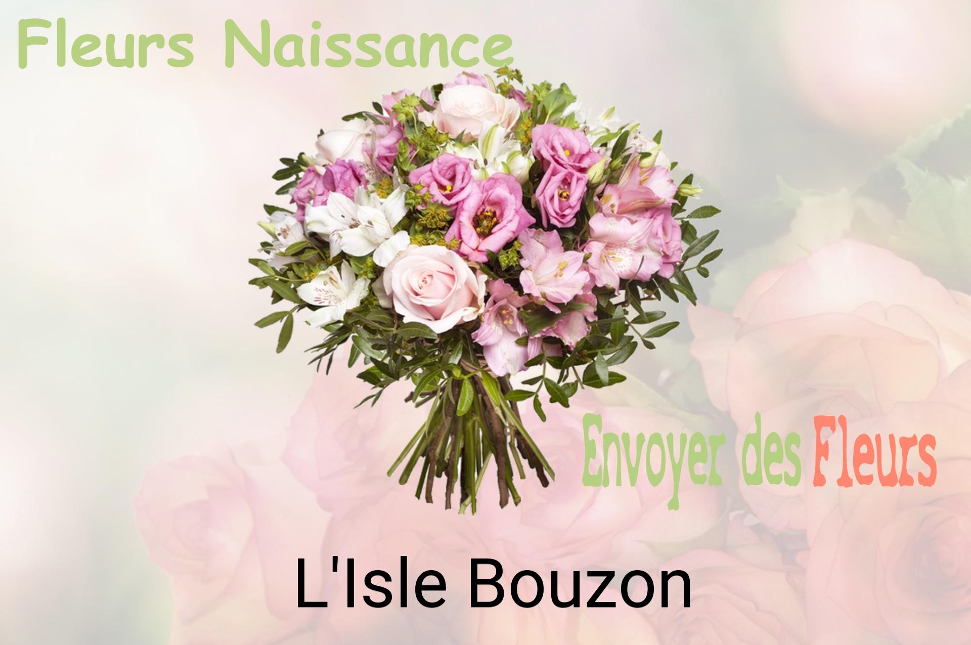 Bouquet de fleurs de naissance livré à L'Isle-Bouzon