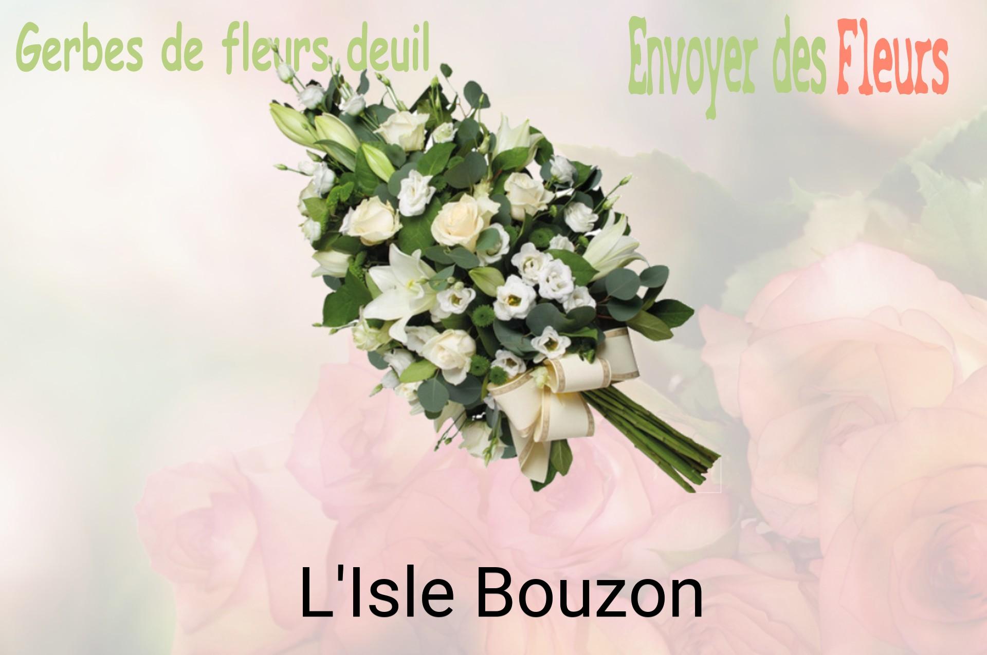 Gerbe de fleurs de deuil livrée à L'Isle-Bouzon